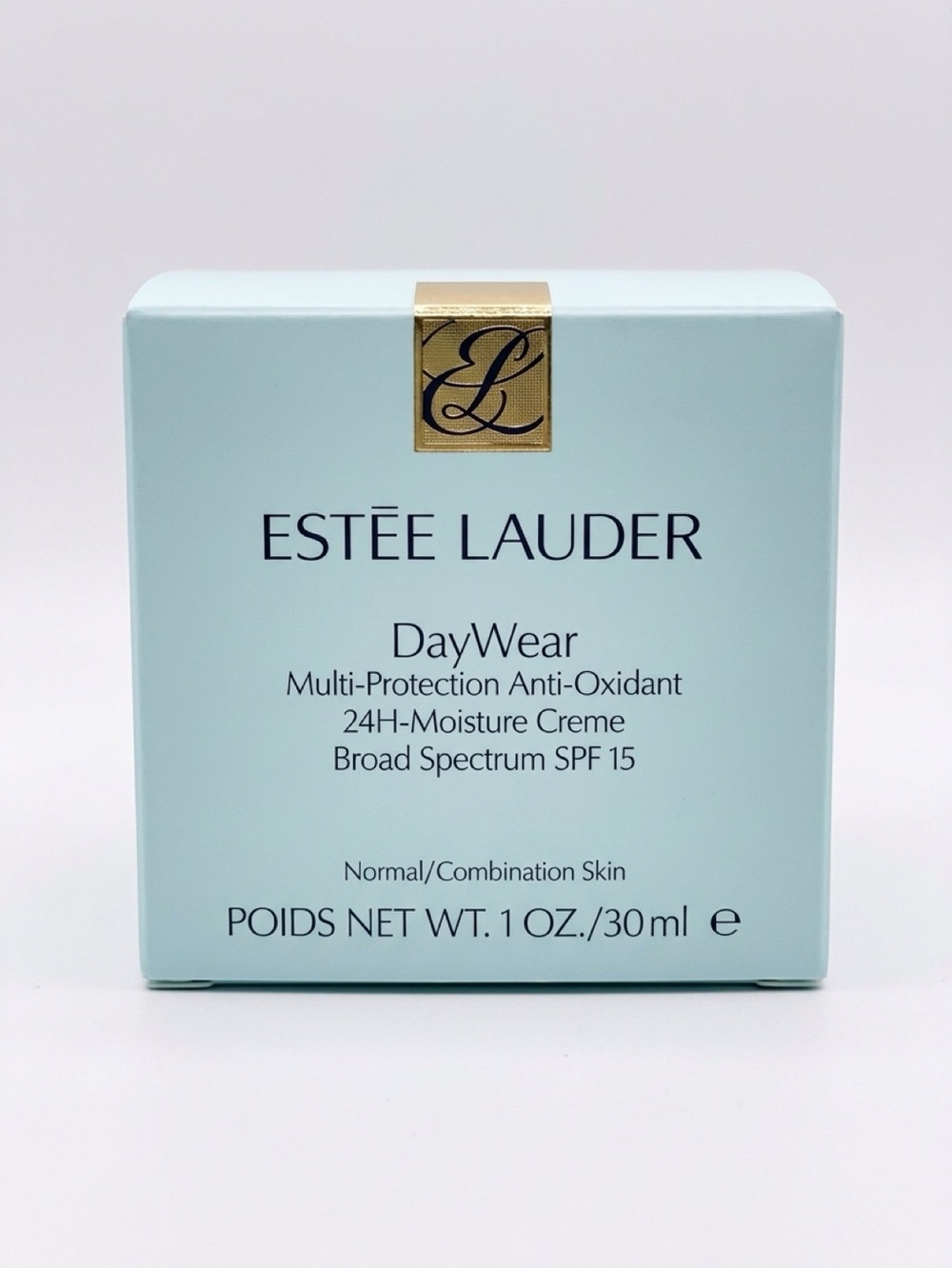 Estee Lauder DayWear Moisture Creme in Light Aqua with Gold Accent